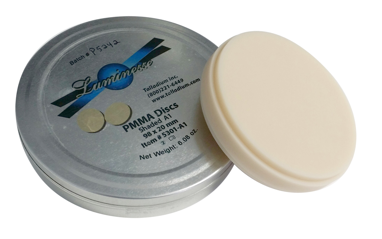 Talladium-Talladium-Pmma-Disc-98Mm-X-20Mm-B1